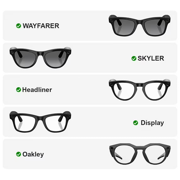LED Light Blocking Stickers Compatible with Wayfarer/Skyler/Headliner/Display/Oakley Accessories, 20Pcs Restickable Blackout Light Covers Sticker