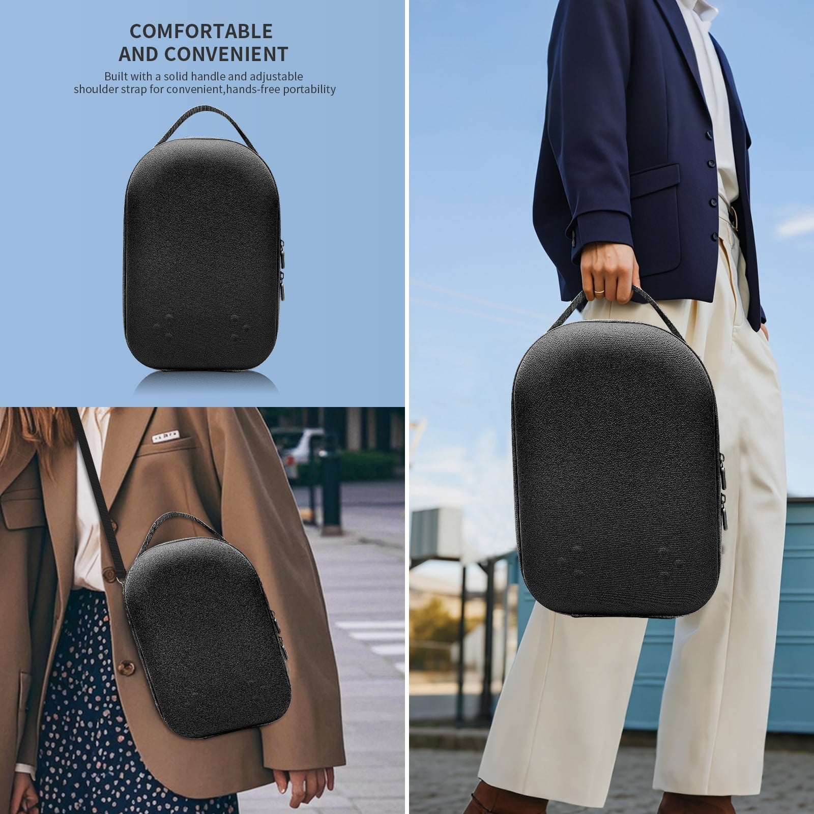 Hard Carrying Case Compatible with Oculus Meta Quest 3S/Quest 3/Quest 2 Official Original/Elite Strap Version VR Headset and Touch Controller Accessories Suitable for Travel and Home Storage