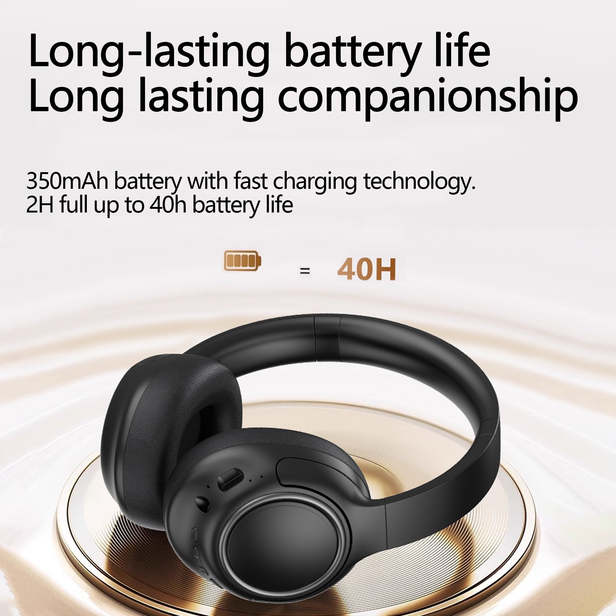 Wireless Headphones with Built-in Microphone Bluetooth Headphones Headset Noise Cancelling over-on Ear Headphones Lux Bluetooth Headphones for Home Game Computer