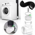 AmzDoer Dryer Vent Kit with Hose/Duct Connector/Wall Plate 4 Inch Dryer Vent Hose Connector Wall Ducting Kit for Bathroom Ventilation Fans Exhaust Ceiling Washer Air Circulation
