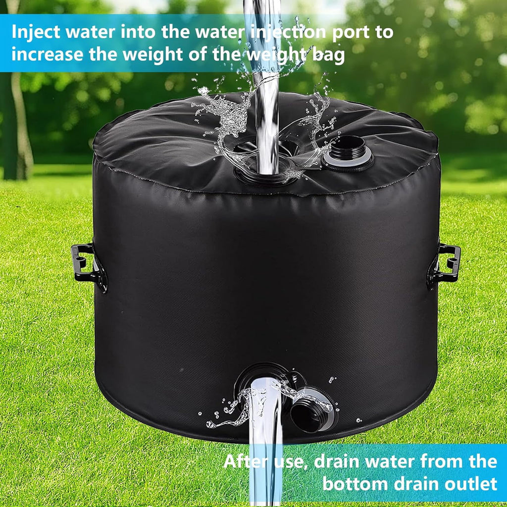 Umbrella Base Weight Water Bag Weatherproof Fillable Heavy Duty Weight Bag for Outside Umbrella Stand Water Weights for Umbrella Stand Furniture Leg Weights Up to 25 lbs