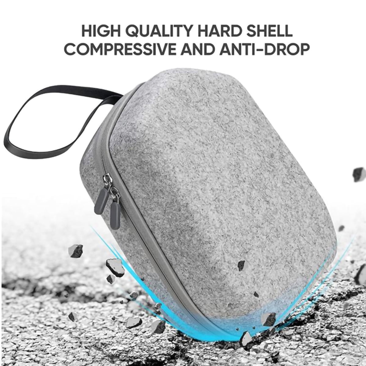 Hard Carrying Case for Meta Quest 3 / Quest 2 Lightweight Full Protection Storage Bag Fixed Protection for VR Headset Accessories Hard Carrying Case for Travel Home Storage